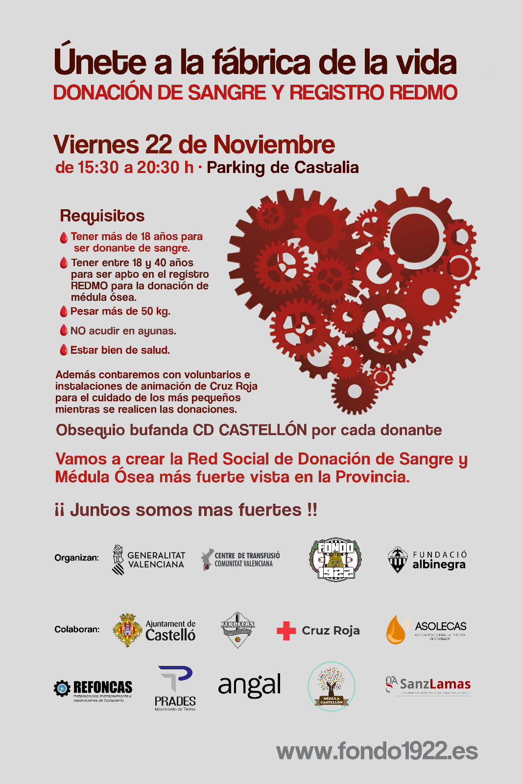 Donación de sangre y médula en Castellón.